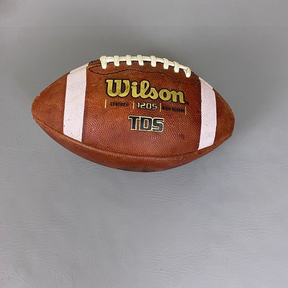 Wilson TDS 1205 Leather High School NFHS Football Brown USA Good Condition